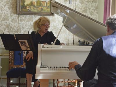 Amerikaanse jazzpianist in  d’Engelenburgh