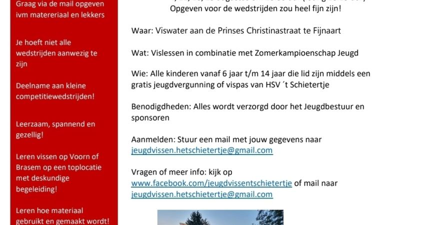 Zomerkampioenschap Jeugd 't Schietertje Fijnaart