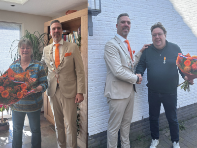 Koninklijke onderscheiding voor Marjon van Kuijk en Anton Tak