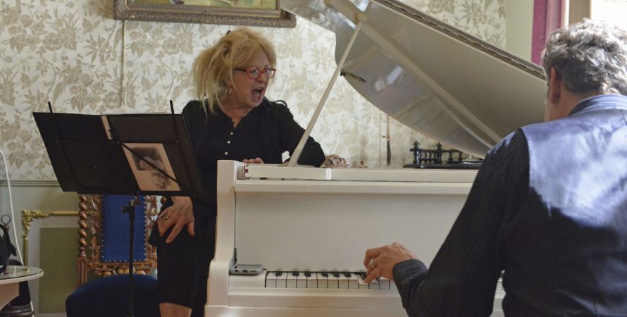 Amerikaanse jazzpianist in  d’Engelenburgh